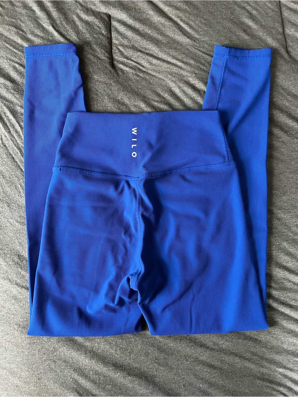 WILO High-Rise Ribbed Leggings in Royal Blue